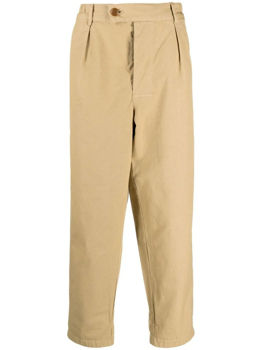 mid-rise straight-leg trousers - 1