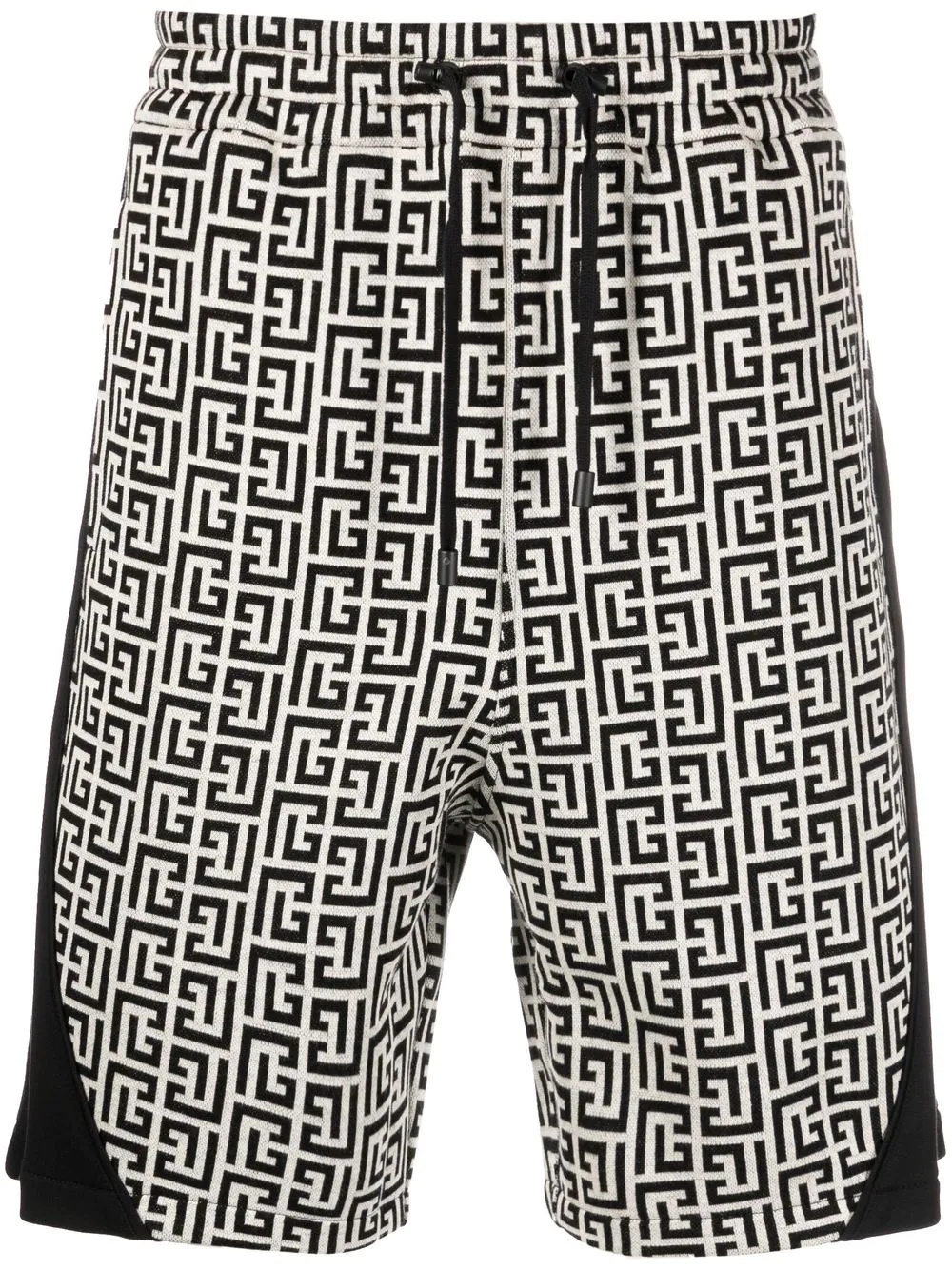 all-over monogram-print shorts - 1