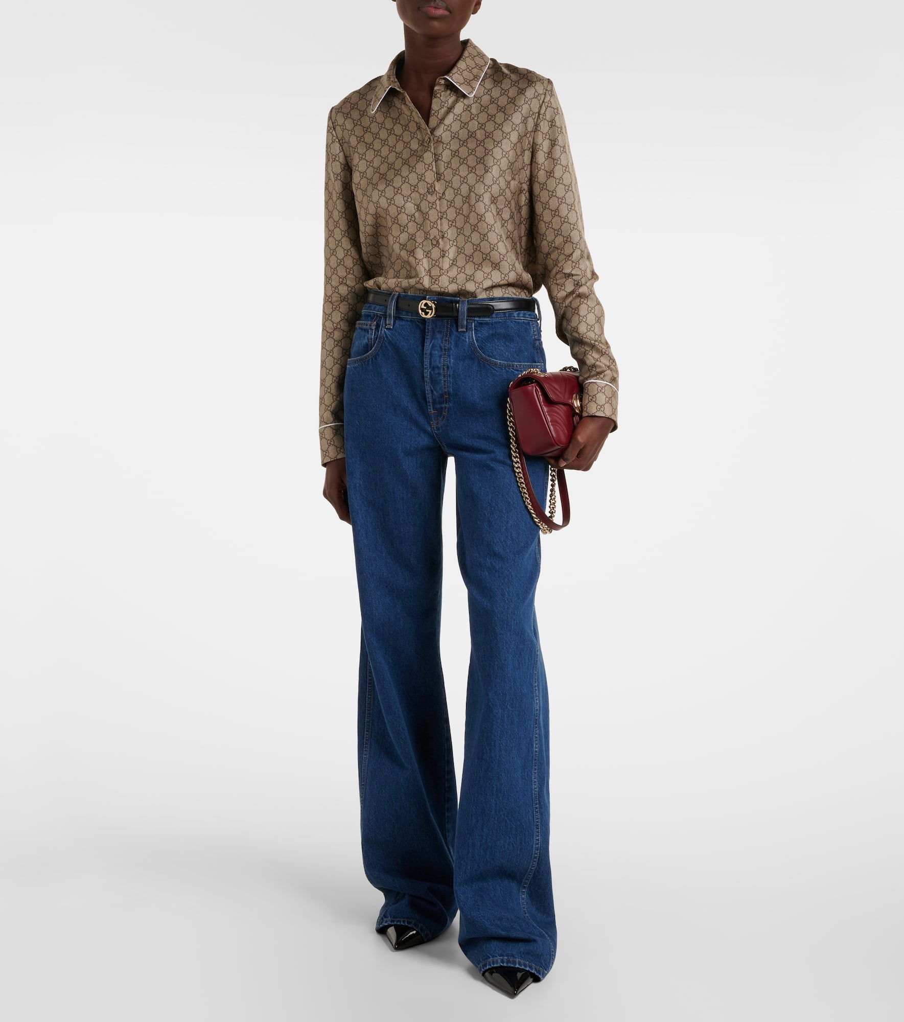 GG silk twill shirt - 2