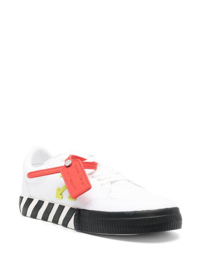 Off-White logo-print leather sneakers outlook