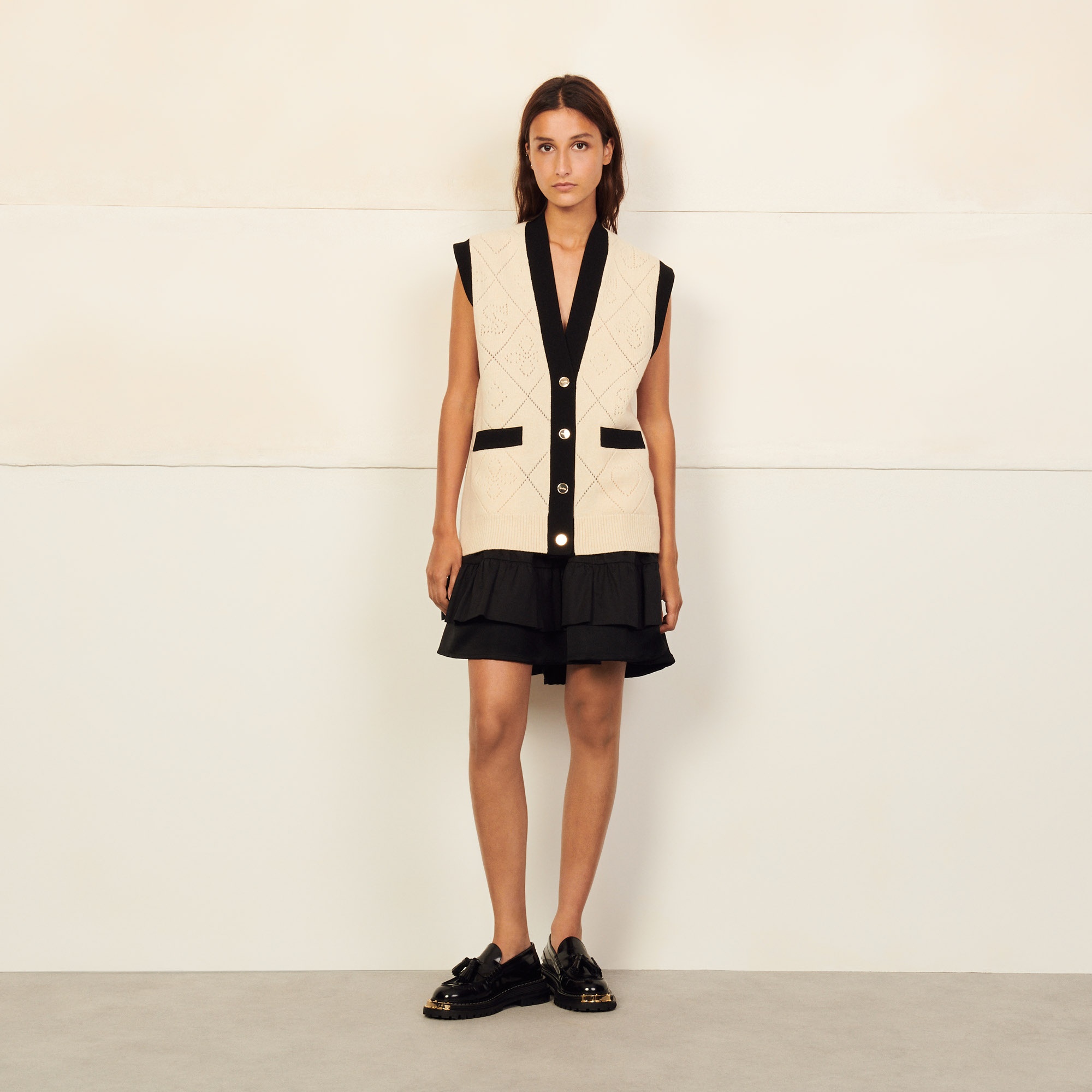 Oversized sleeveless coatigan - 2