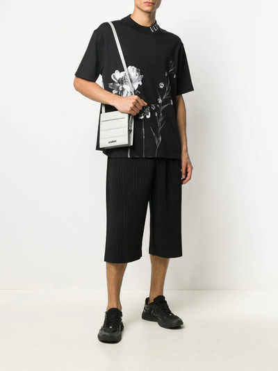 ISSEY MIYAKE ribbed cropped trousers outlook