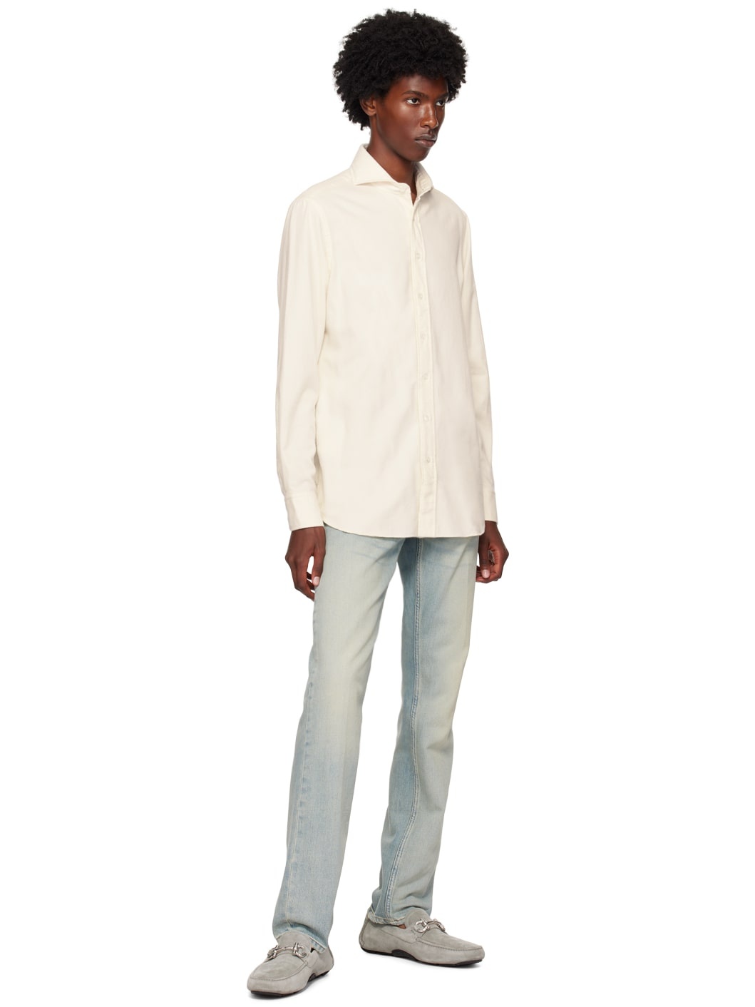 Off-White Washed Shirt - 4