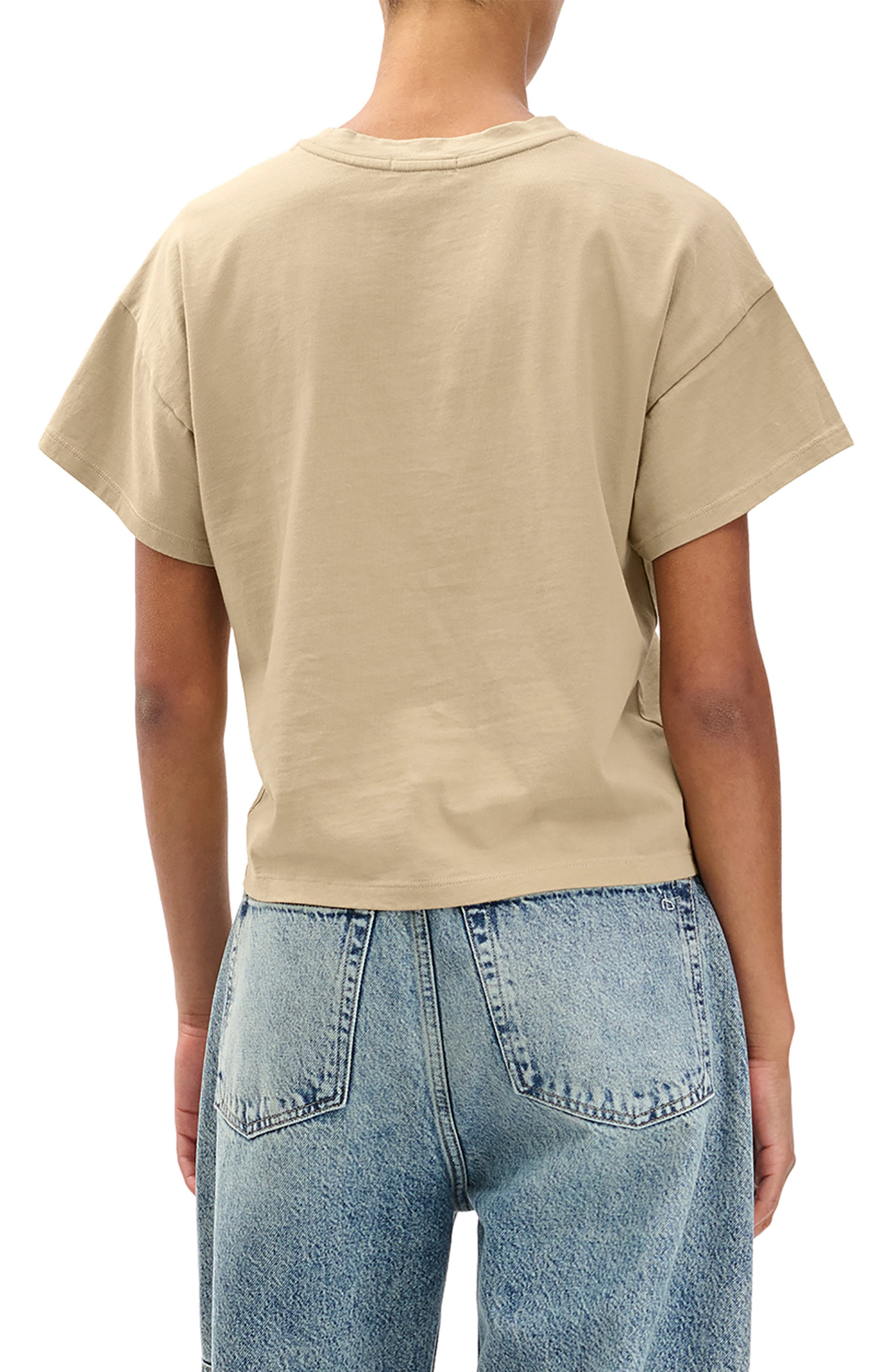 rag & bone Kelley Boxy Cotton Jersey T-Shirt in Desert Taupe at Nordstrom - 2