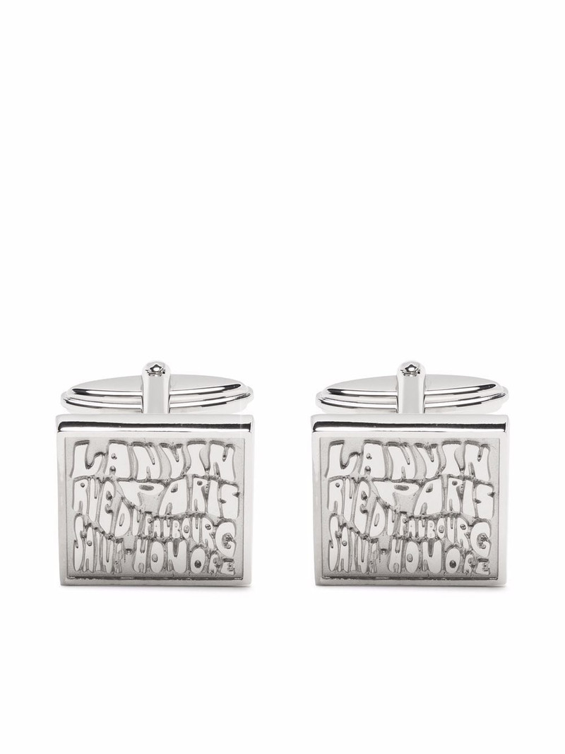 engraved-logo cufflinks 1