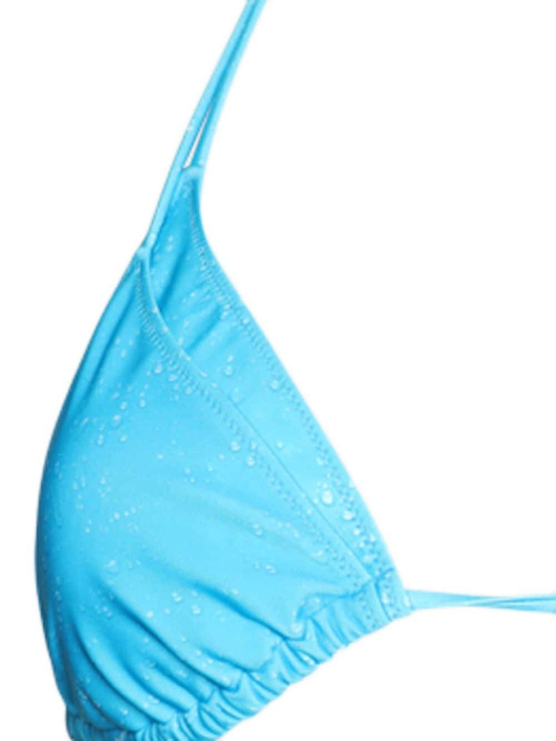 VETEMENTS layered cotton bikini top outlook