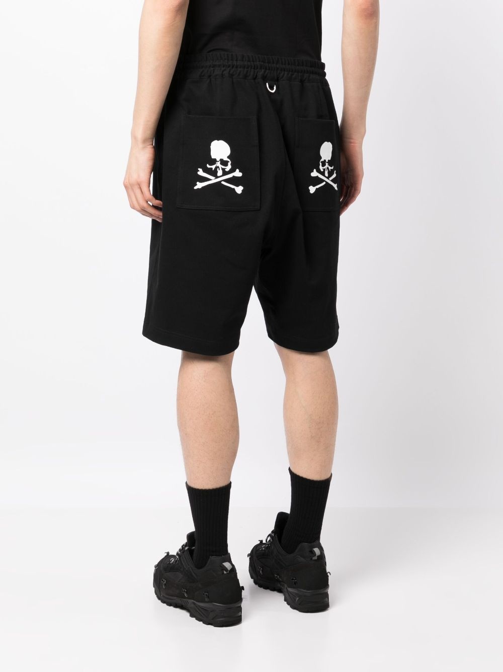 logo-print drawstring bermuda shorts - 4