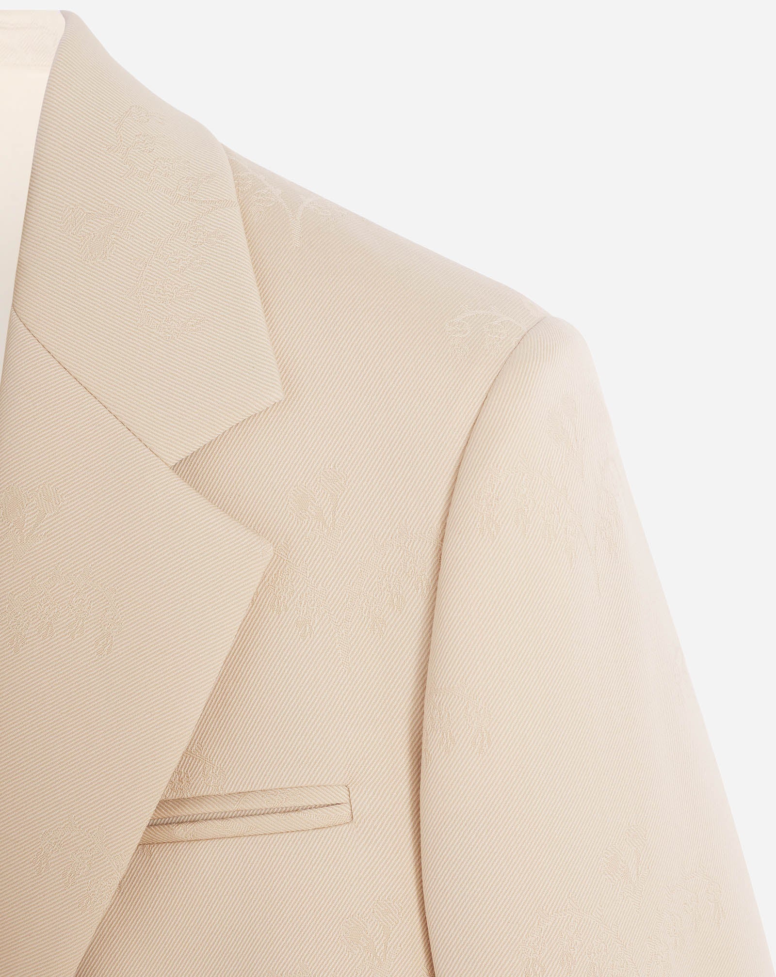 FLORAL JACQUARD SINGLE-BREASTED JACKET - 7