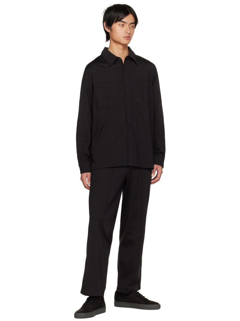 Common Projects Black Four Hole Sneakers outlook