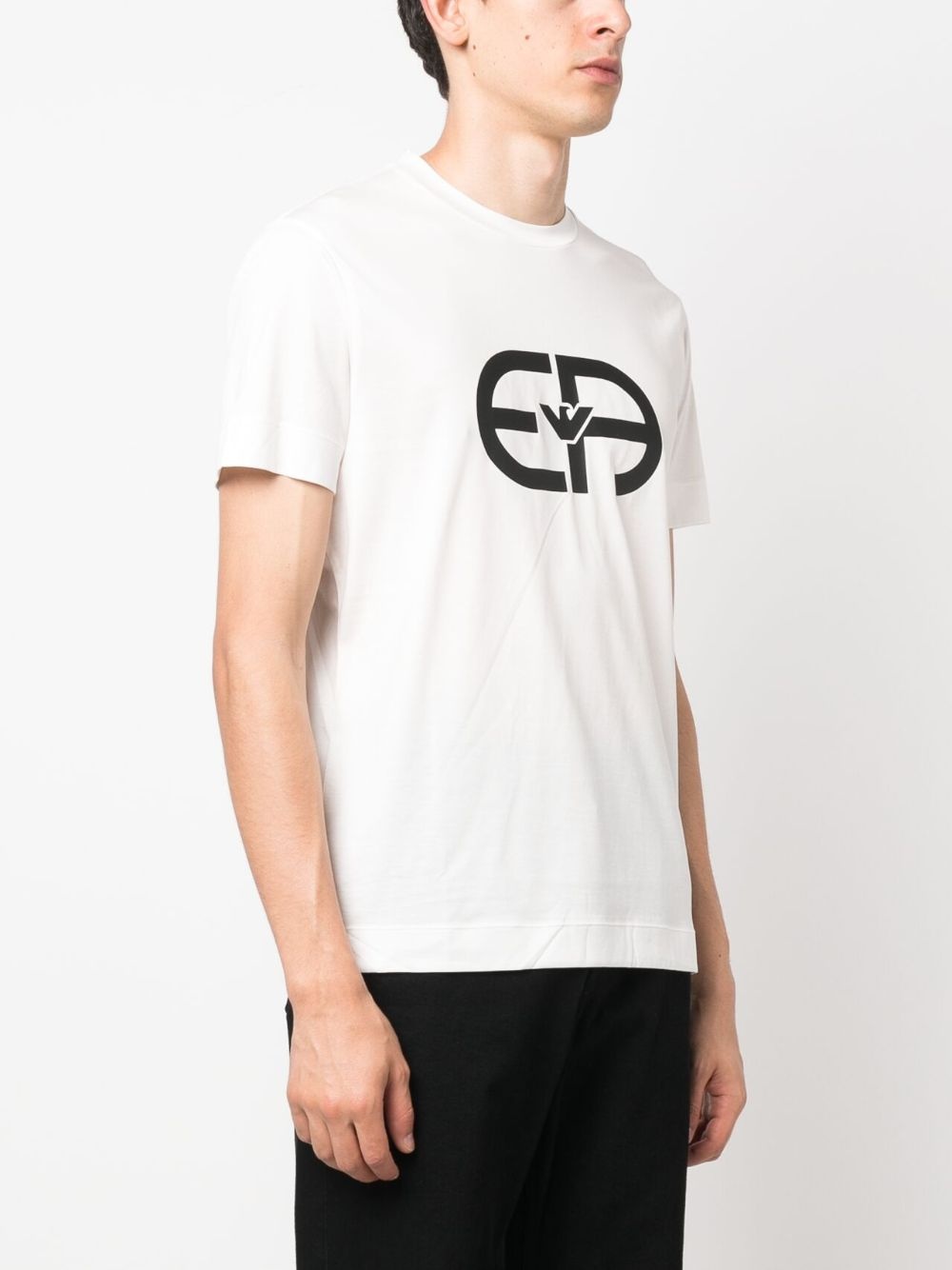 logo-print crew-neck T-shirt - 3