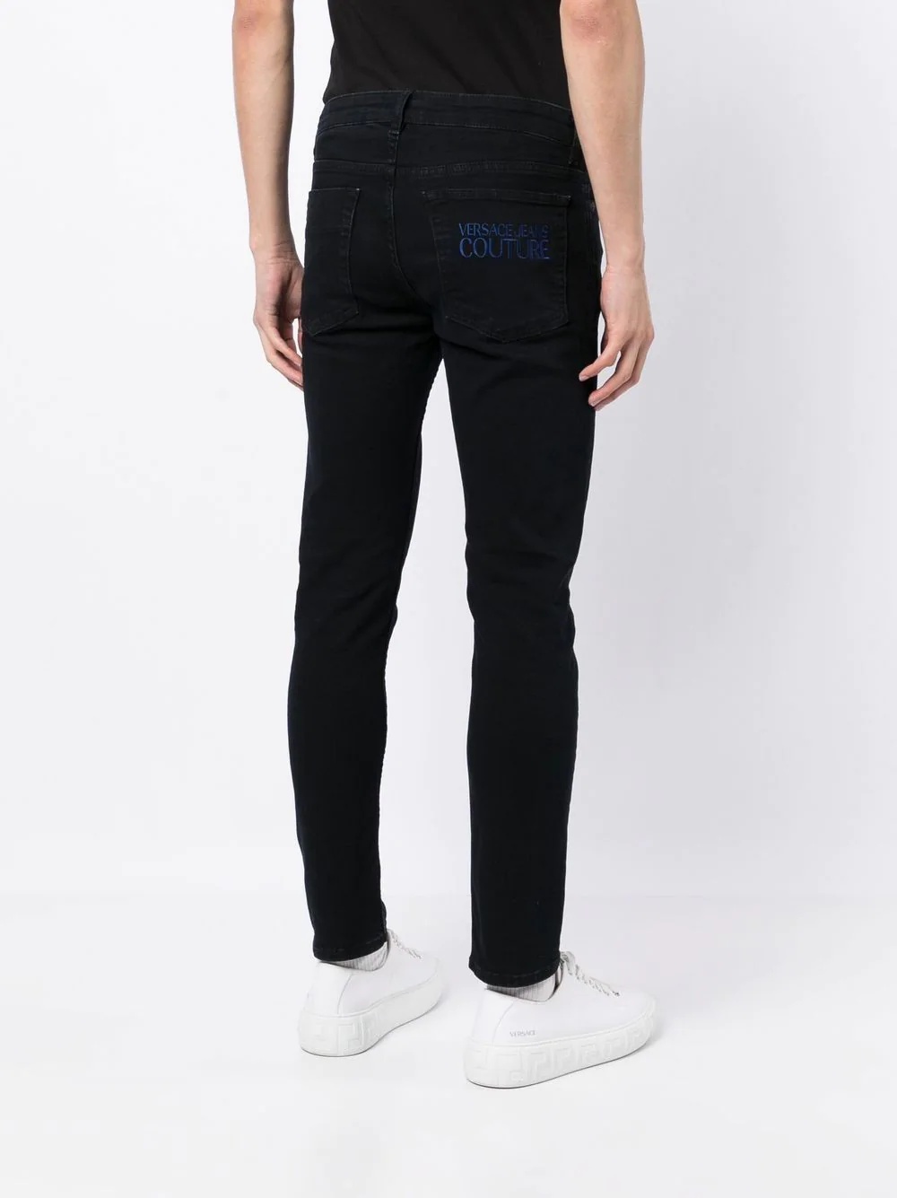 logo-print skinny-fit jeans - 4