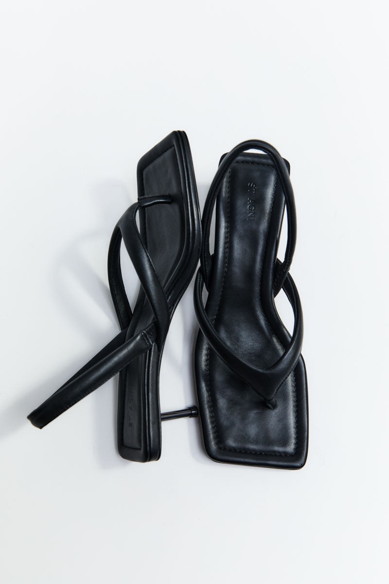 Thong Heel - Black - 6