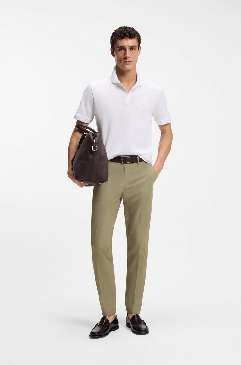 BOSS SLIM-FIT PANTS IN COTTON-BLEND TWILL outlook