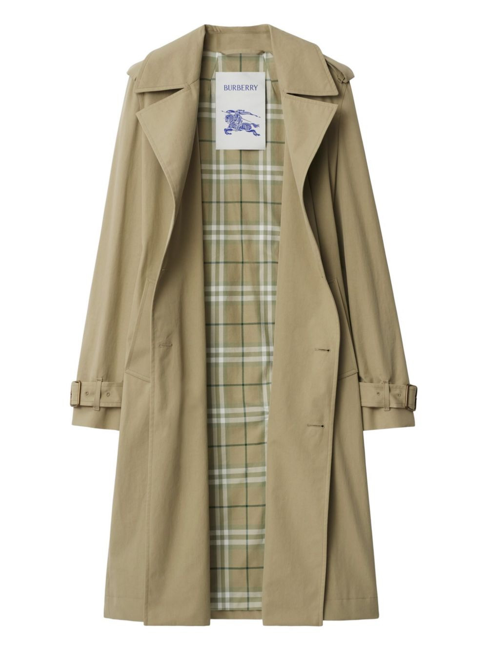 long-length trench coat - 6