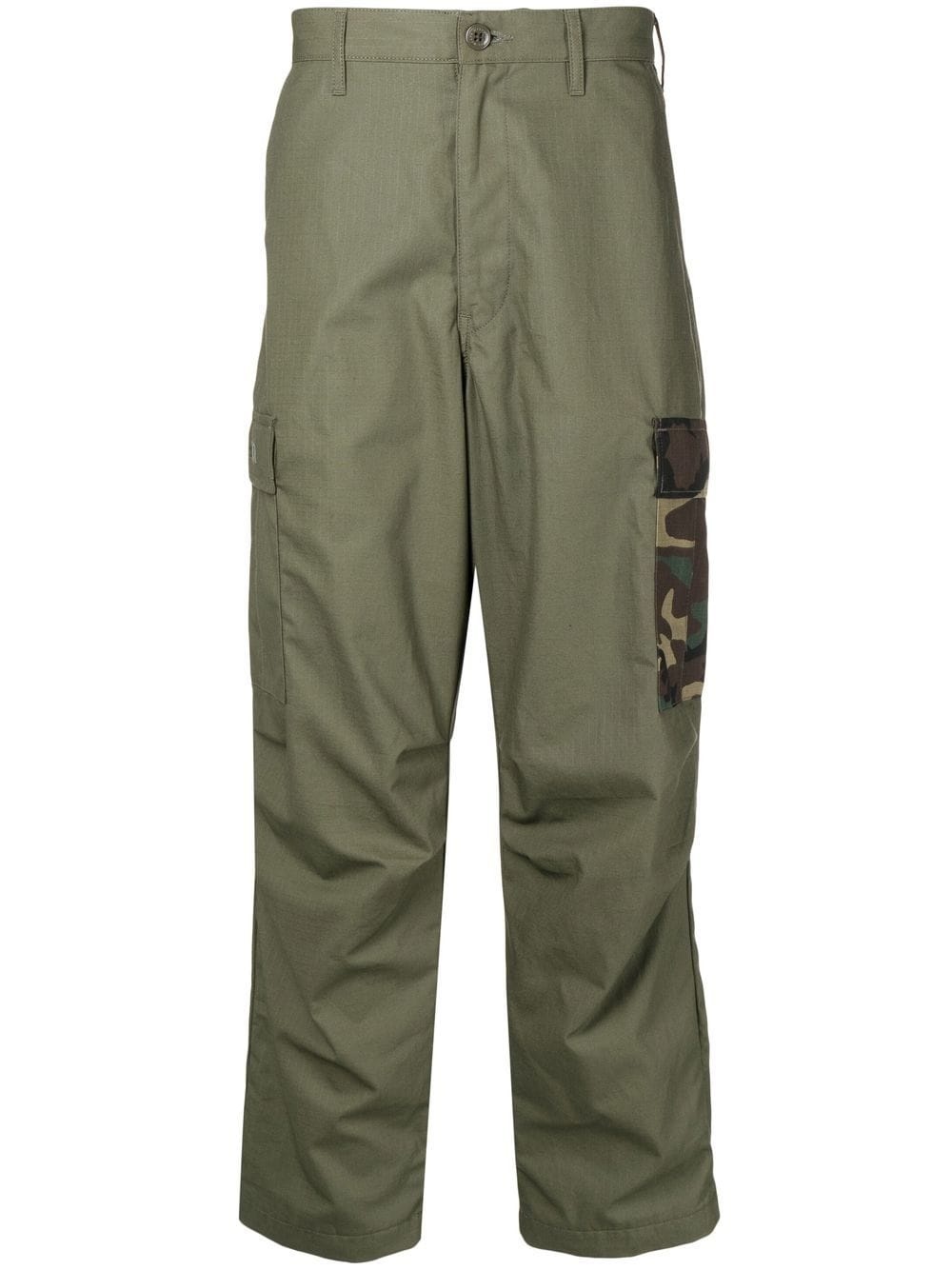 straight-leg cargo trousers - 1