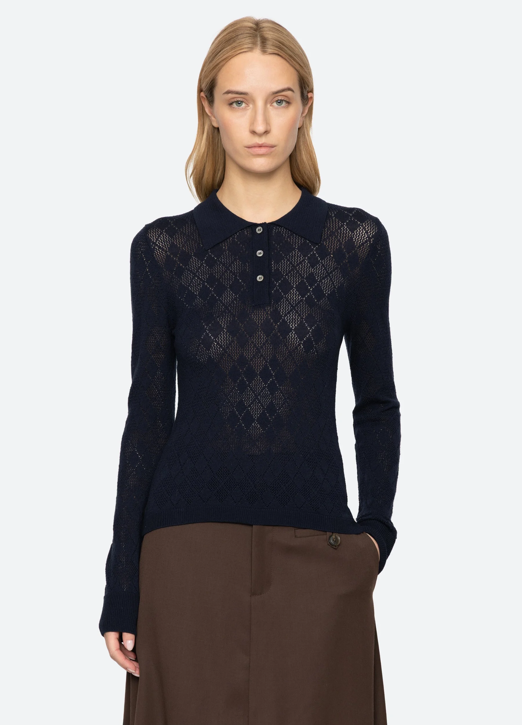 Jane Polo Sweater - 1