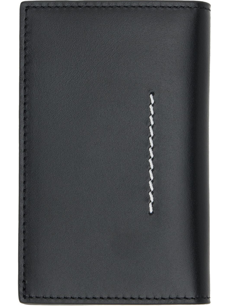 MM6 Maison Margiela Black Scotch Card Holder outlook