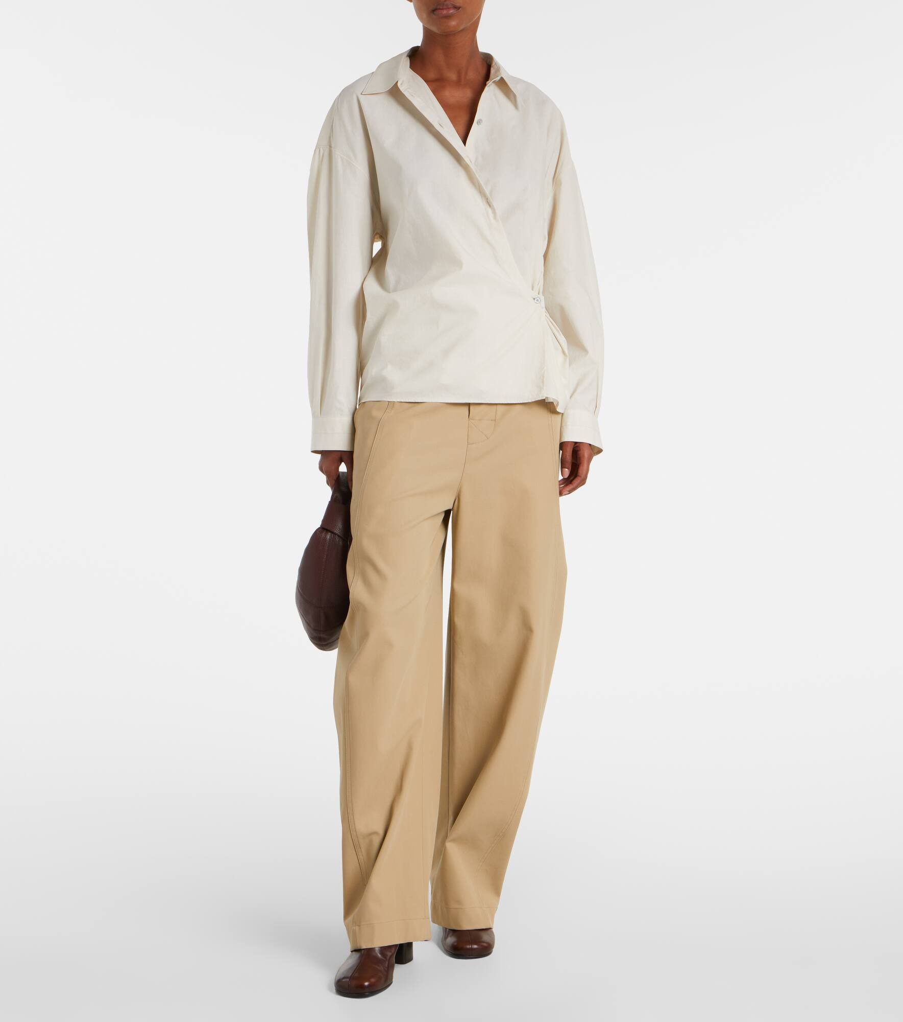 Twisted cotton and silk shirt - 2