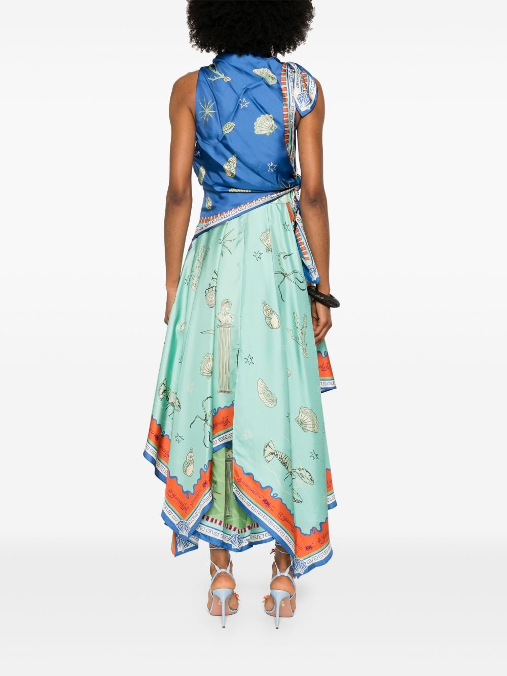 Surrealist Summer Scarf dress - 4