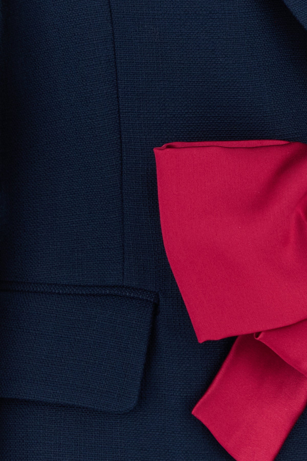 Navy blue viscose blazer - 3