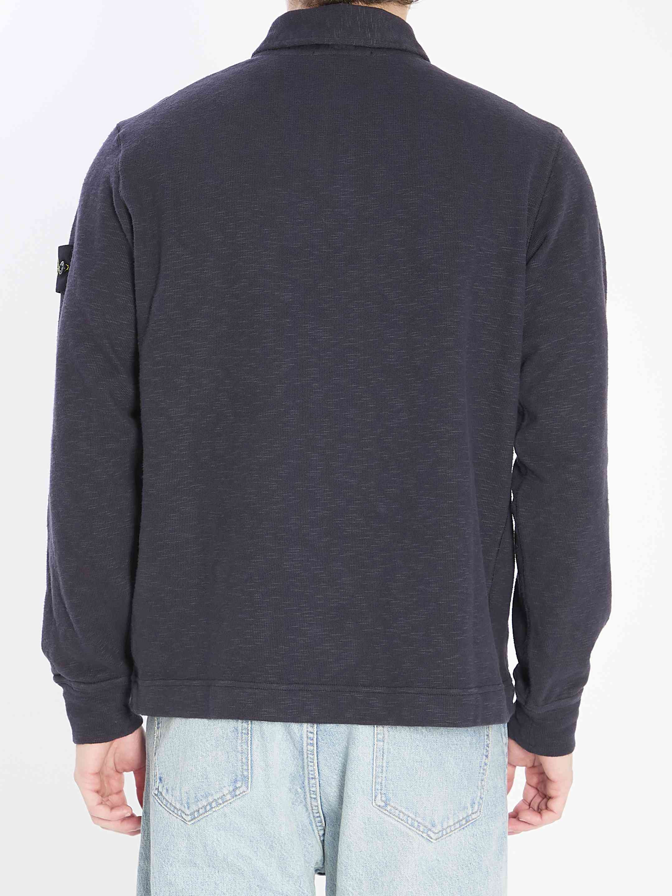 Stone Island Men Long-Sleeve Polo Shirt - 4