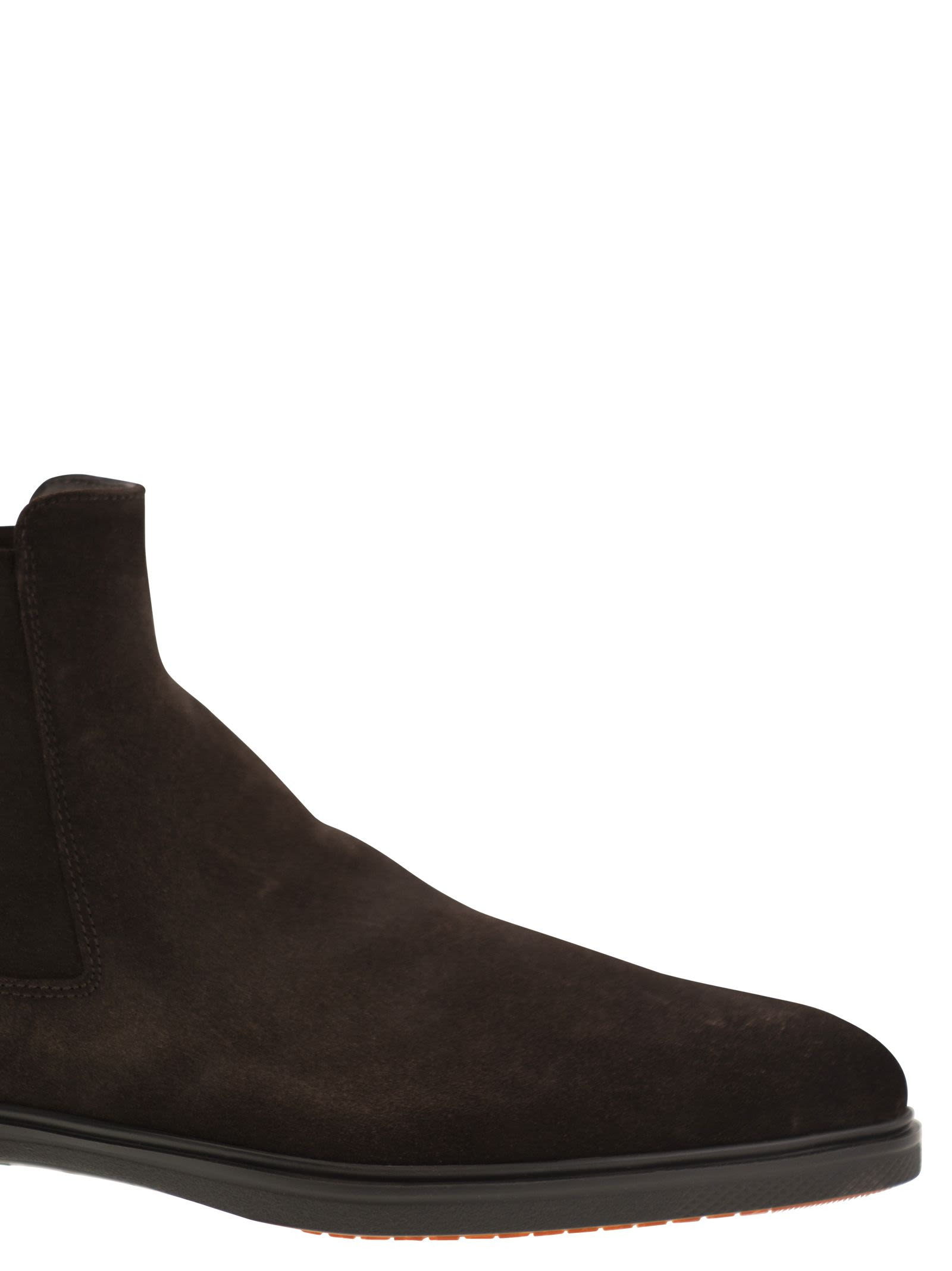 Santoni Men Easy Suede Ankle Boot - 6