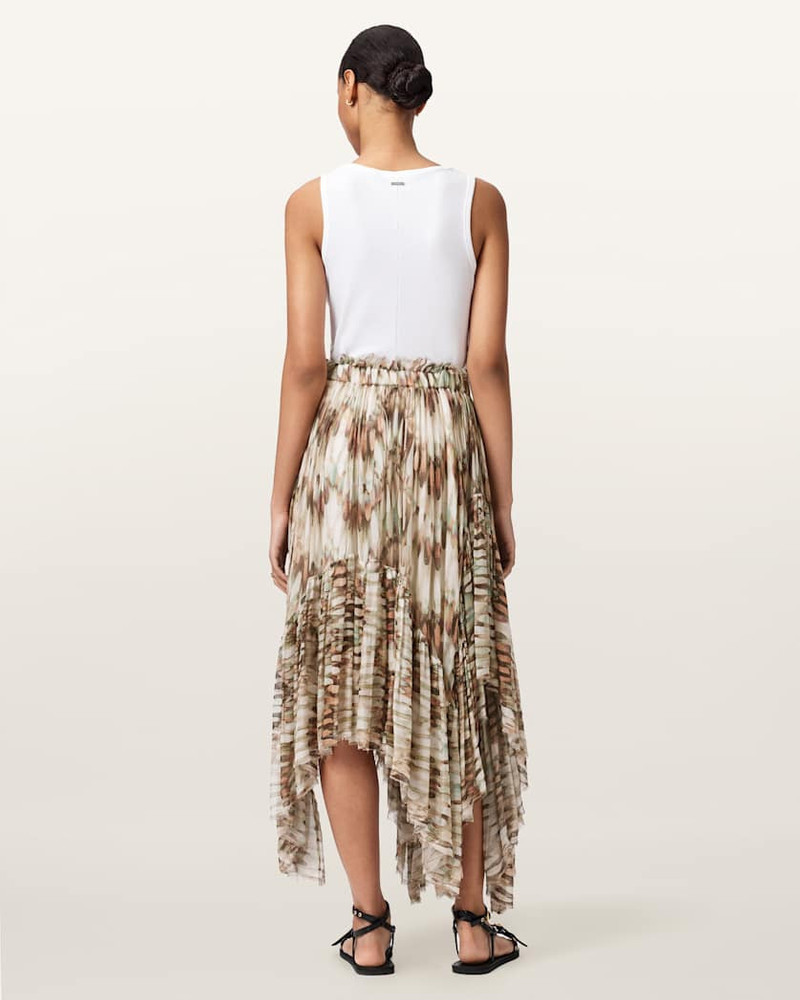 DANAE ASYMMETRIC TIERED MIDI SKIRT 7