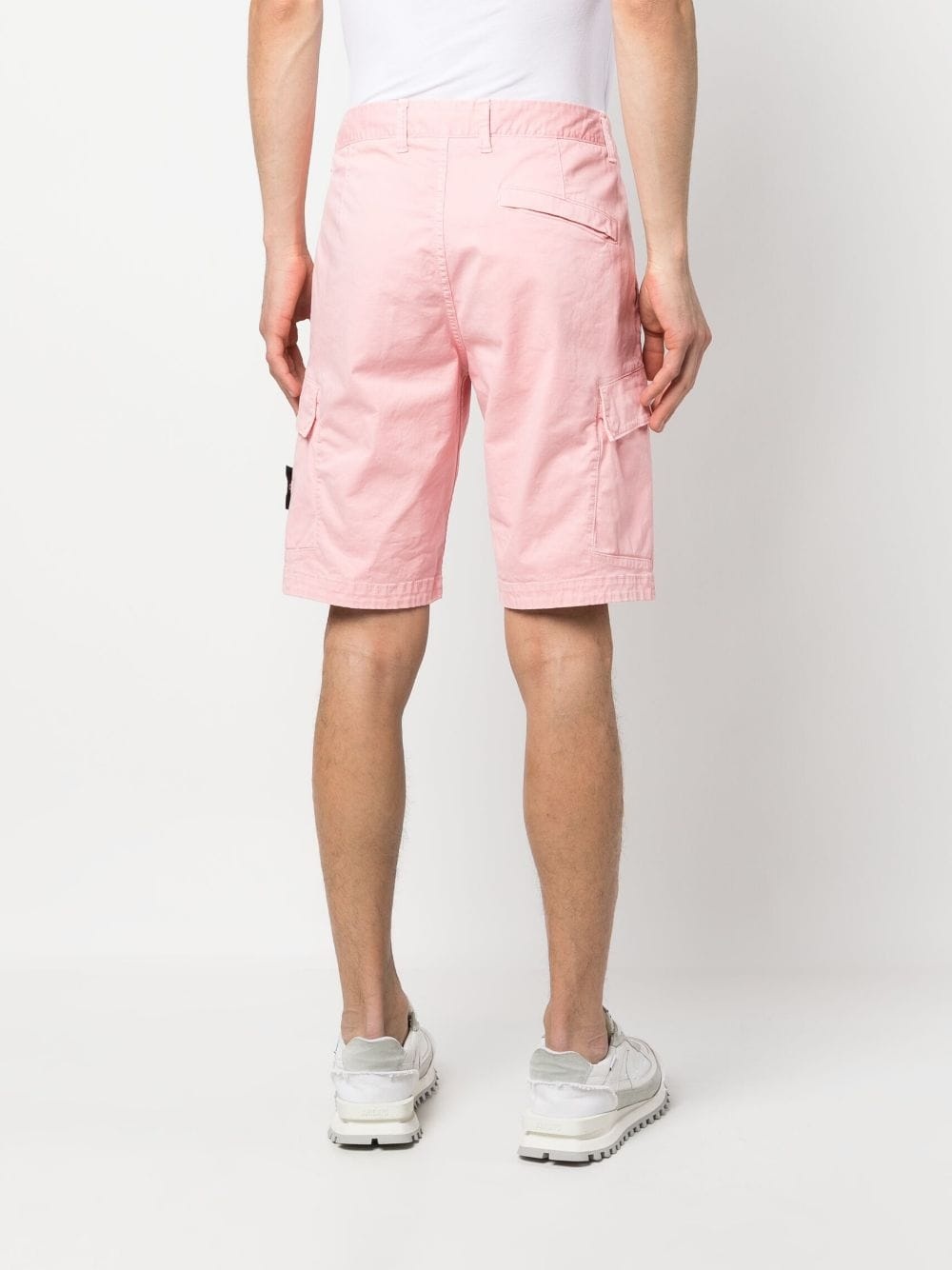 logo-patch cotton Bermuda shorts - 4