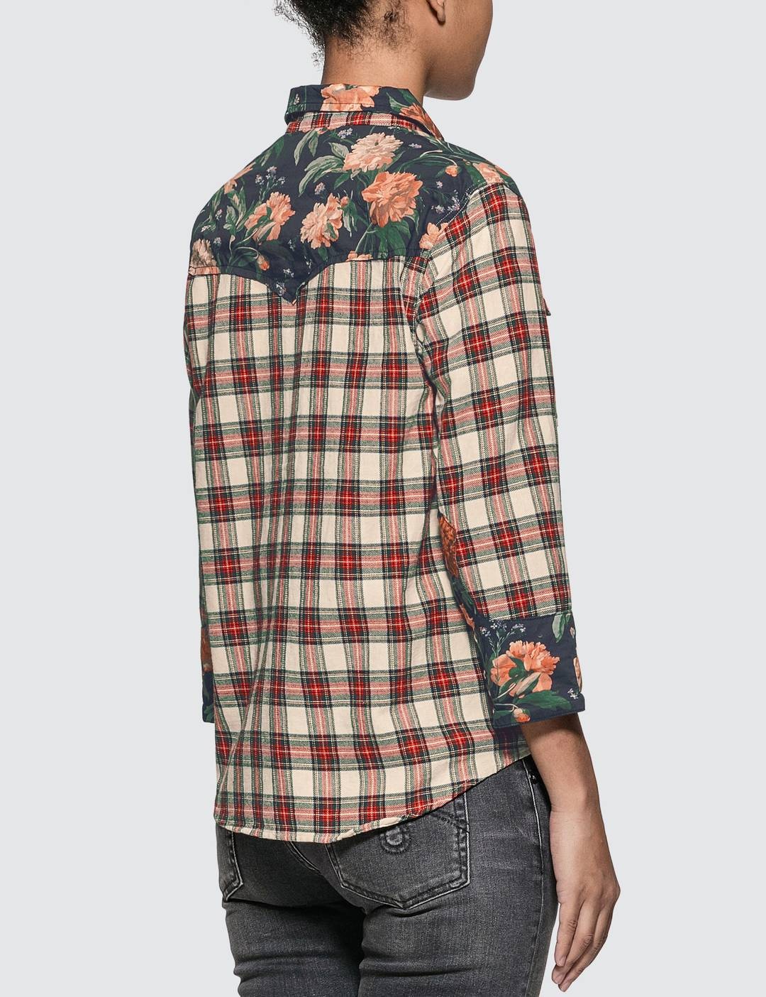 Exaggerated Collar Cowboy Shirt - 3