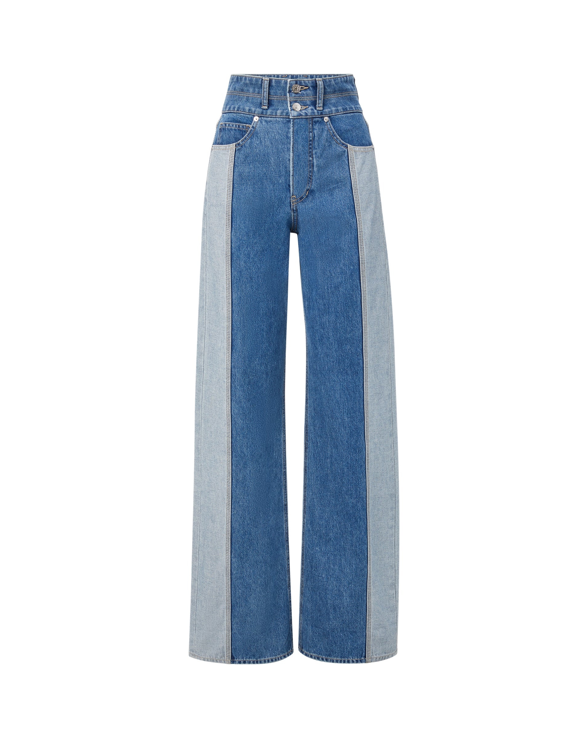 TAYLOR WIDE-LEG JEAN | TWO-TONE - 1