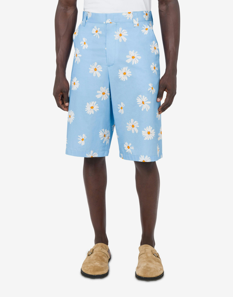 Moschino SATIN BERMUDA ALLOVER DAISY outlook