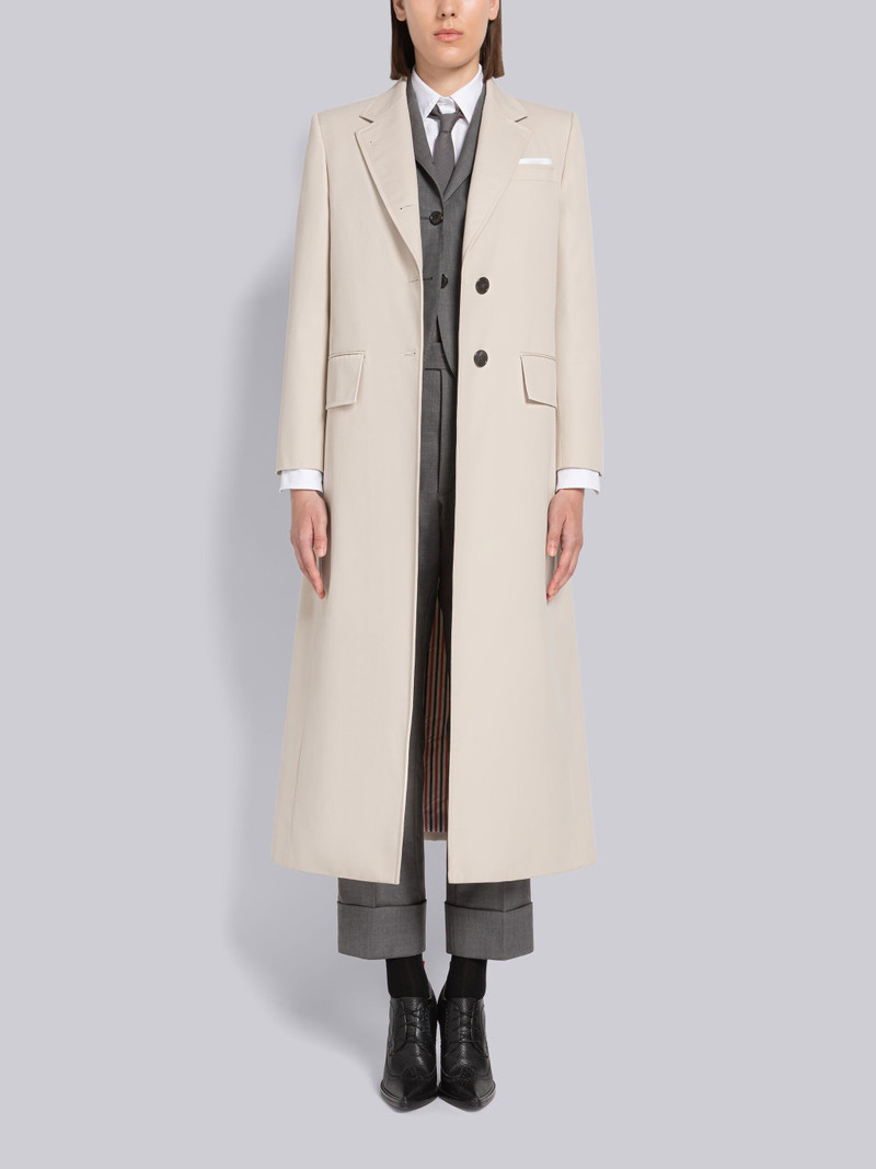 Waterproof Twill Wide Lapel Overcoat 4