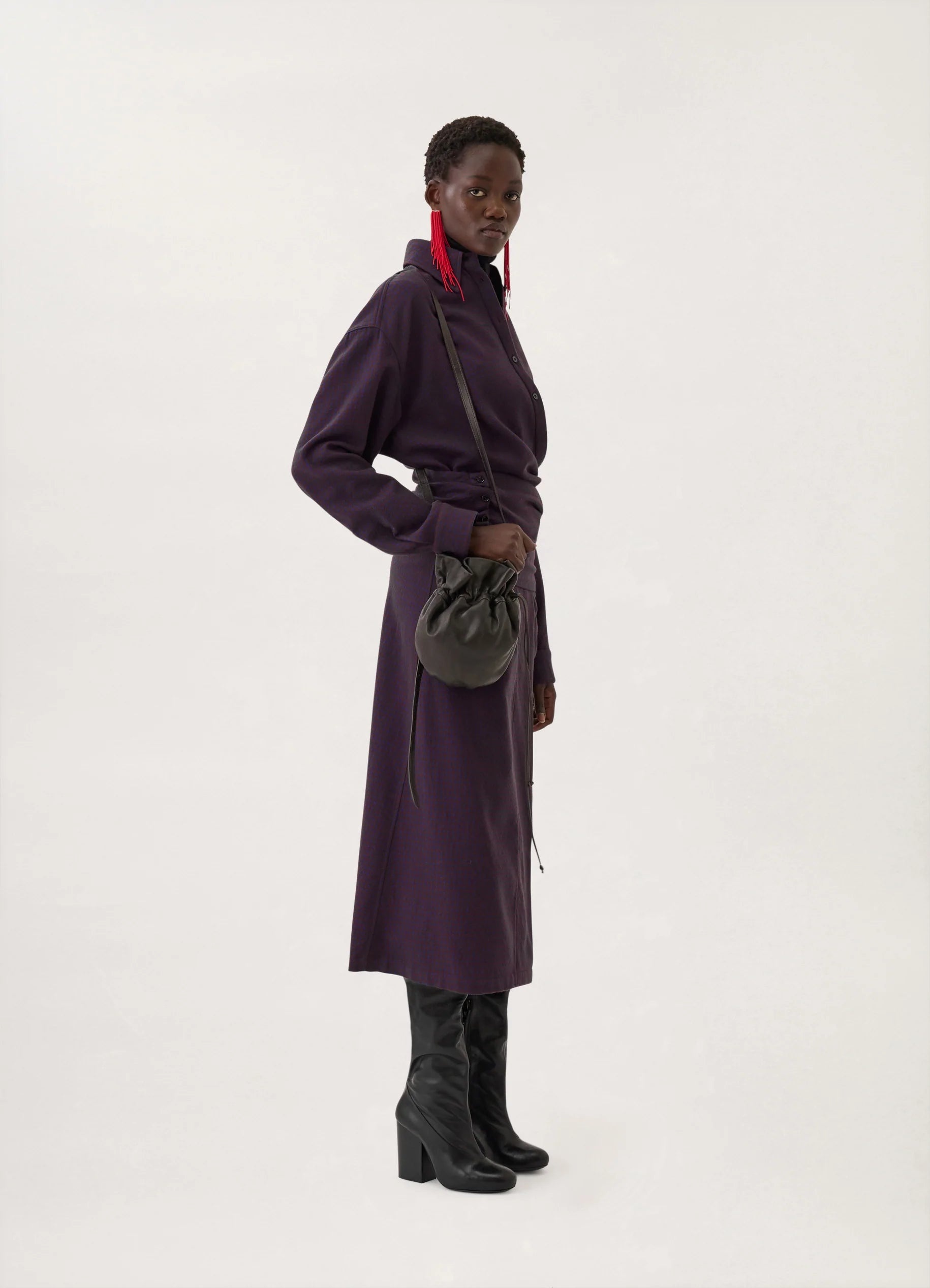 WRAP DRESS
CHECKED WOOL - 5