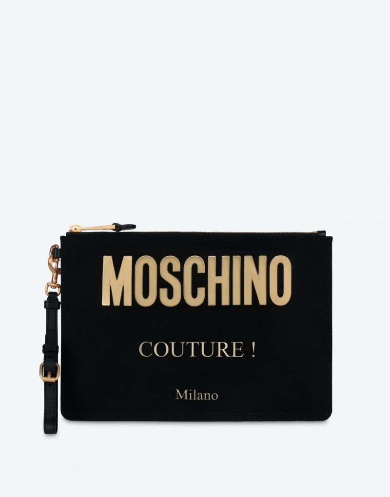 MOSCHINO COUTURE CORDURA NYLON CLUTCH 1