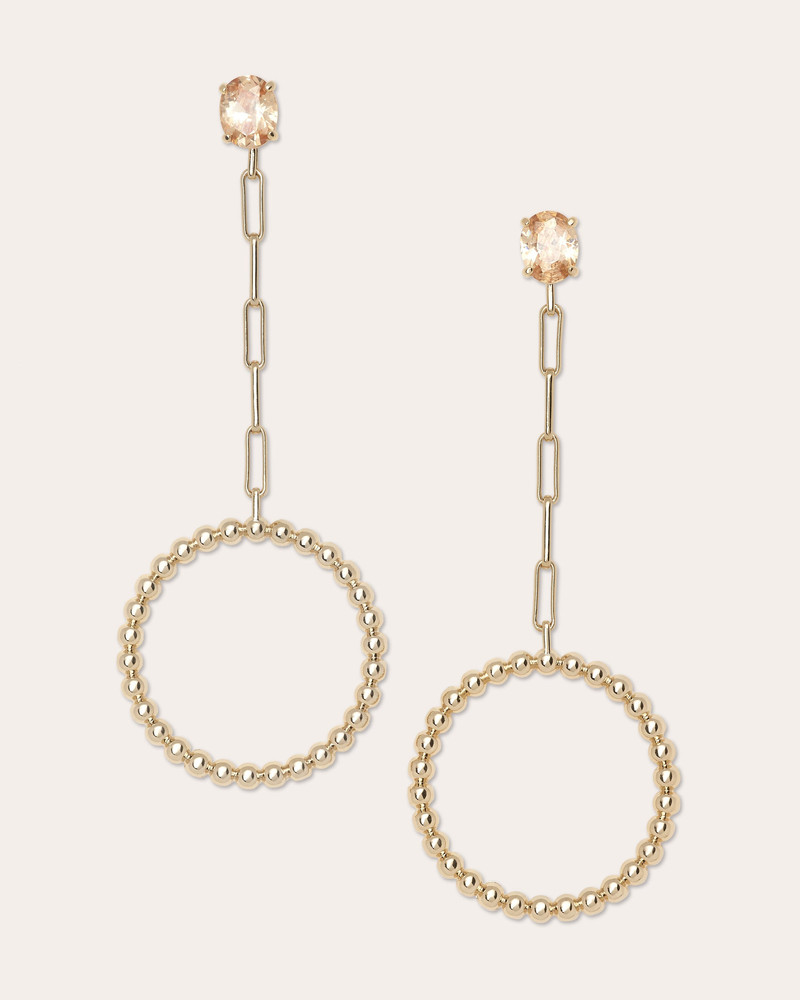 RAMY BROOK Lizzy Gemstone Hoop Earrings outlook