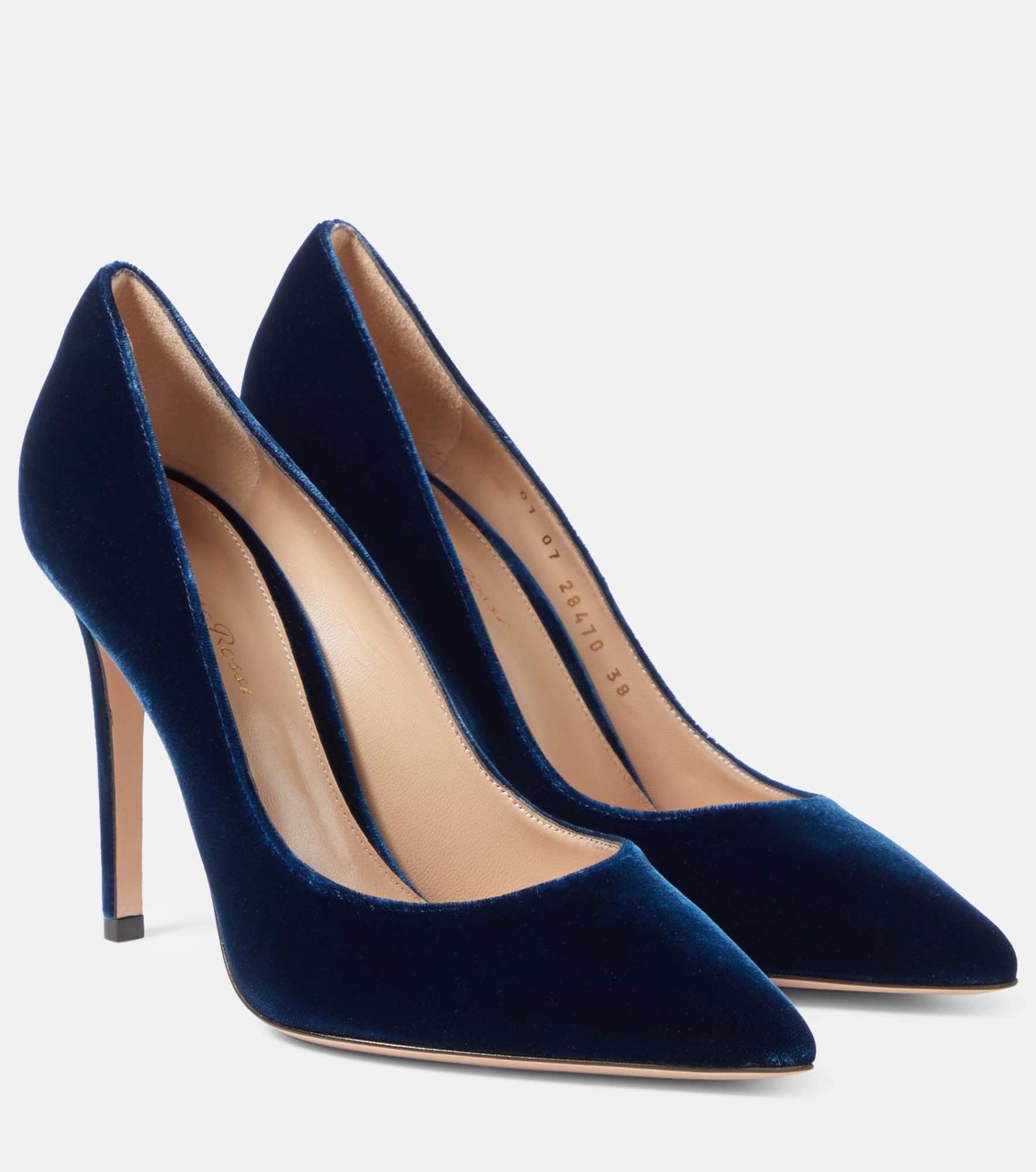 Gianvito 105 velvet pumps - 1