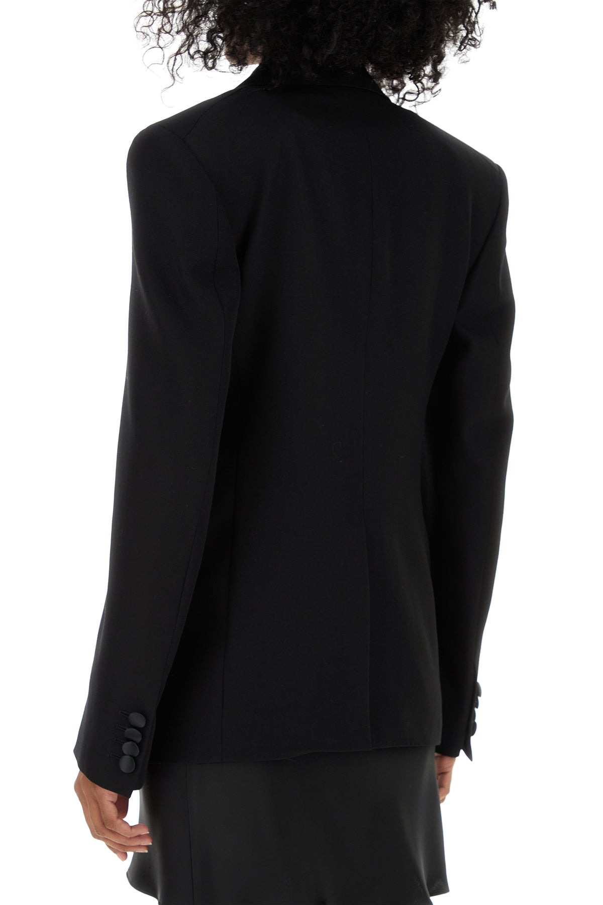 Black wool blazer - 4