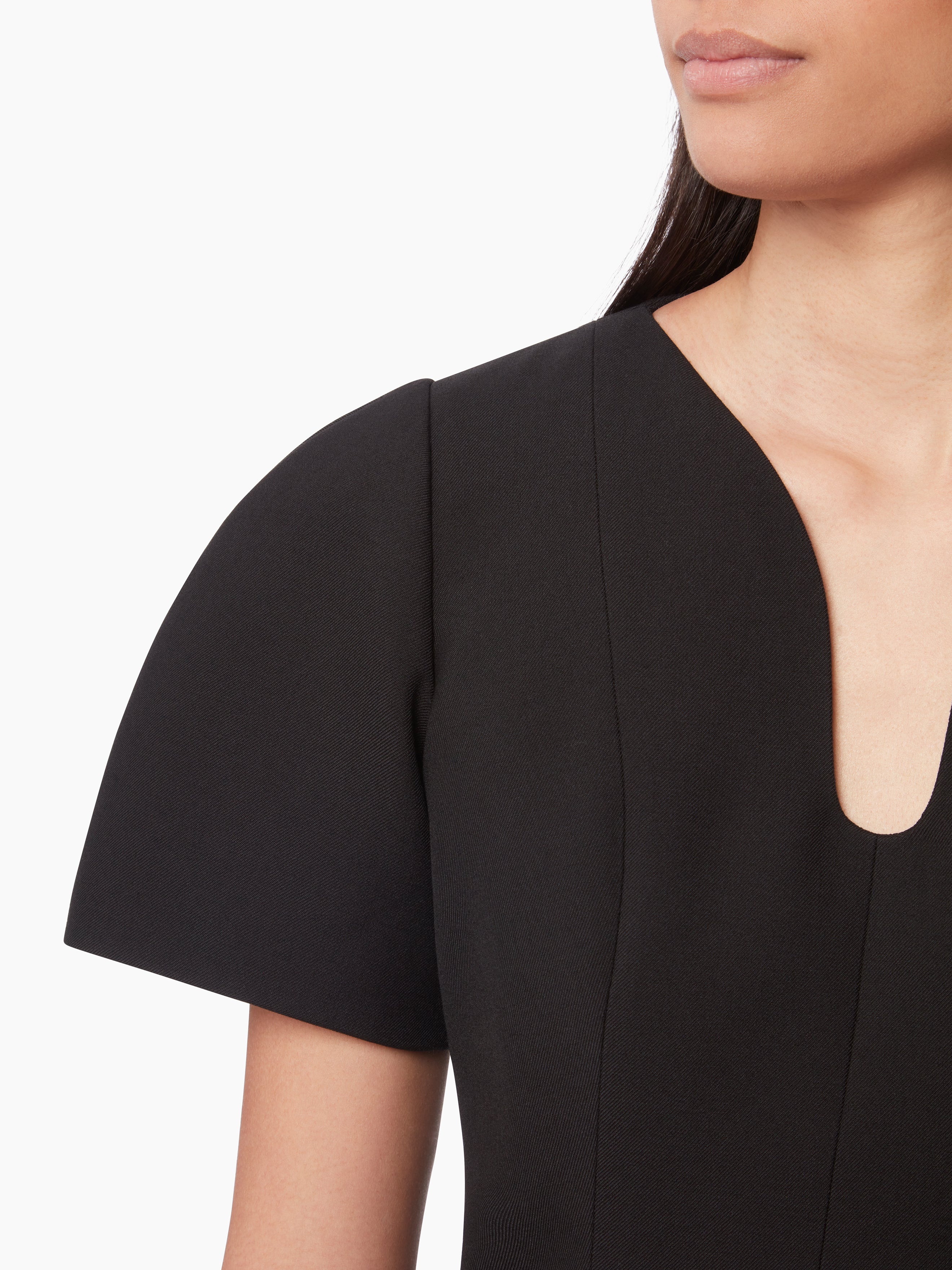 PEPLUM DRESS IN WOOL - 3