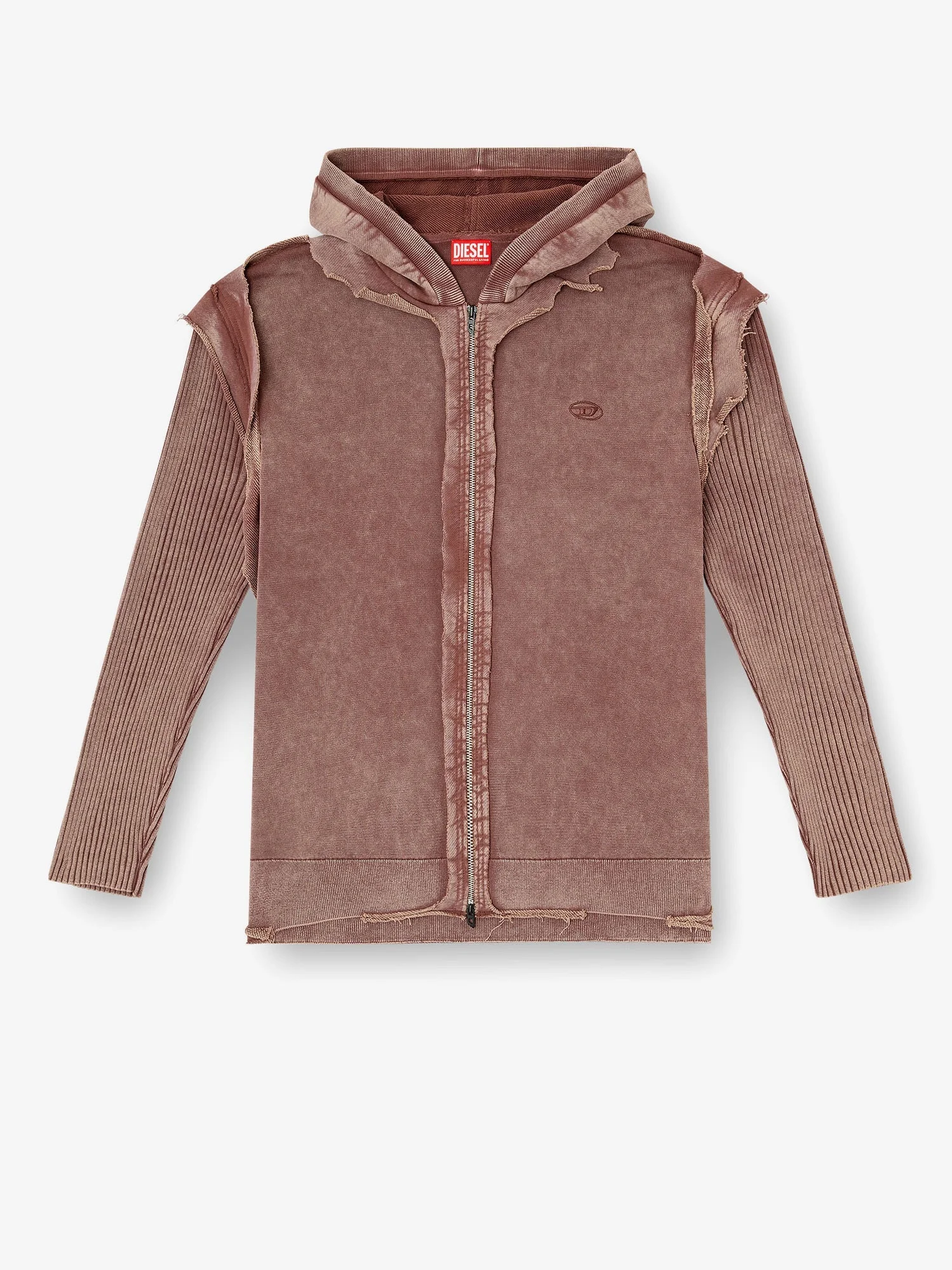 Diesel K-Pelto Cotton Sweatshirt With Distressed Effect - 1