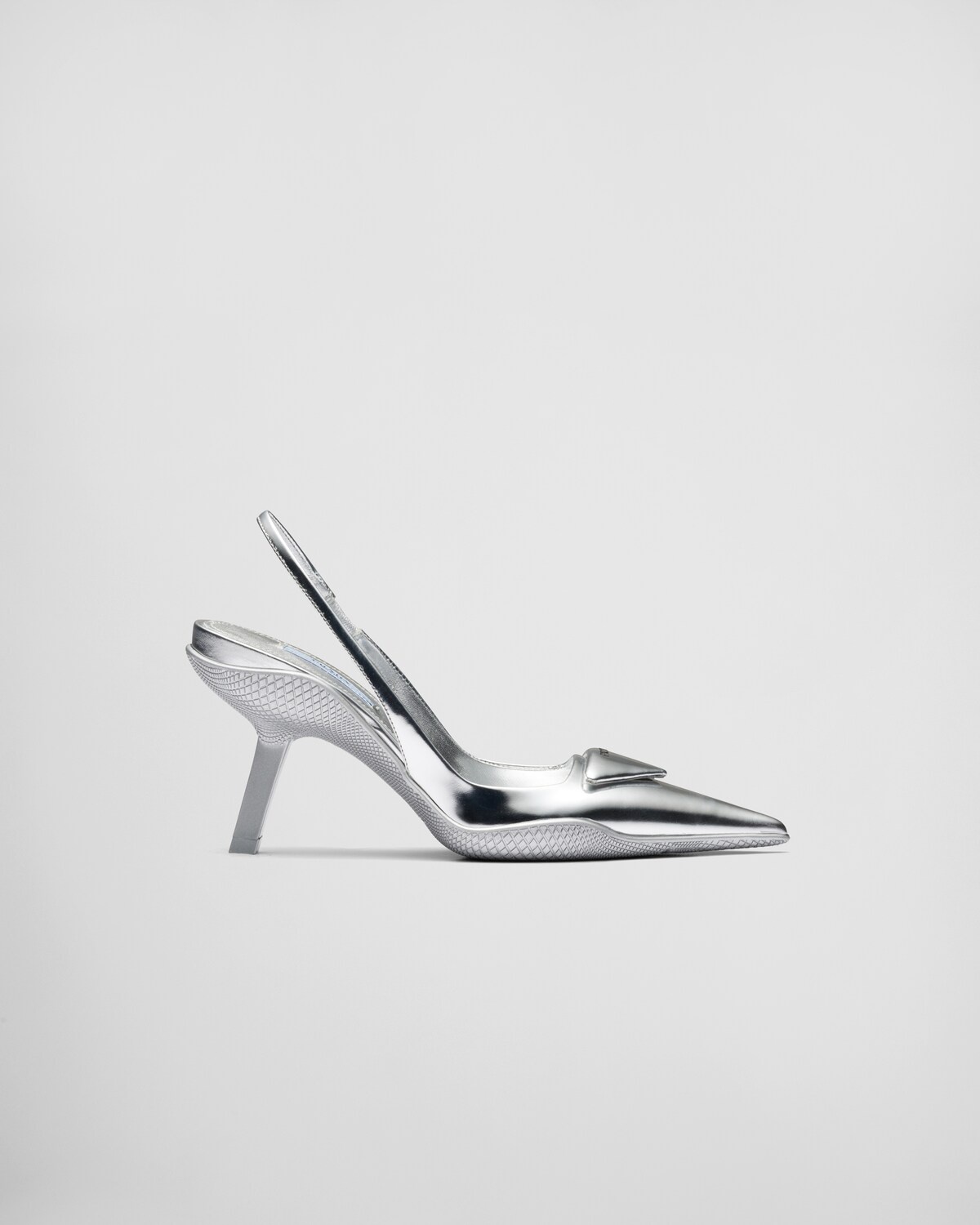 Brushed leather slingback pumps - 1