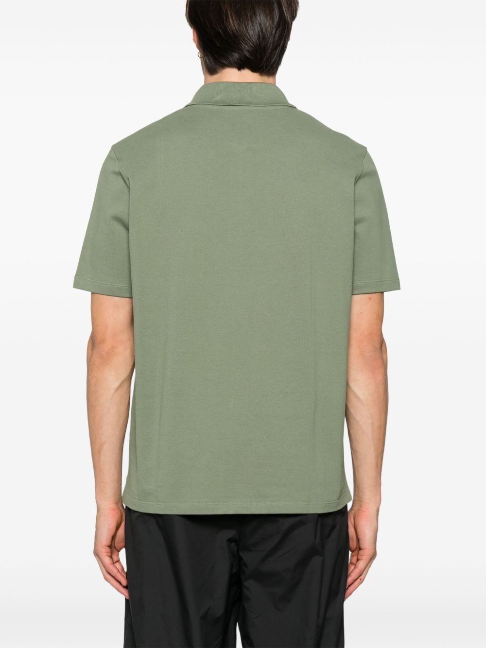 logo-embroidered polo shirt - 3