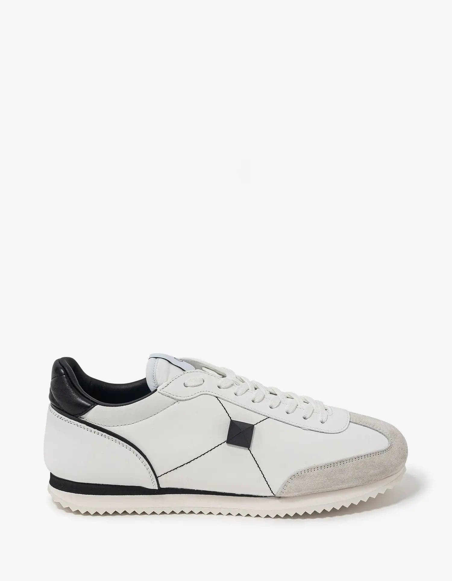Valentino White Stud Around Trainers - 2