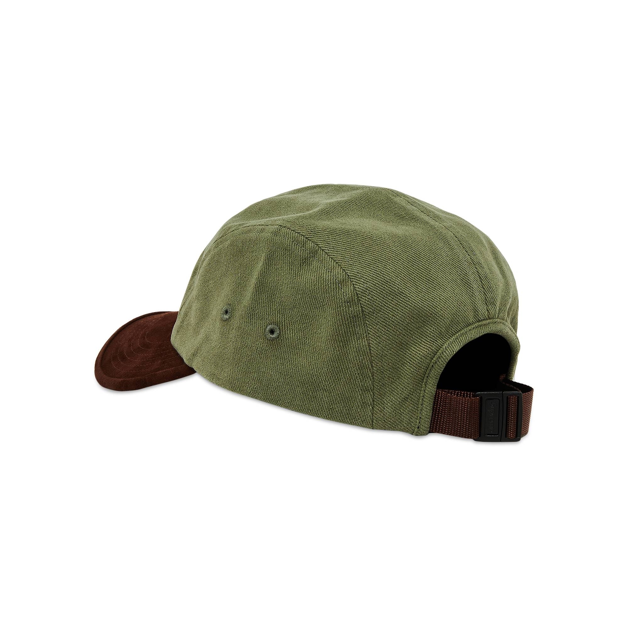 Supreme Suede Visor Camp Cap 'Light Olive' - 3