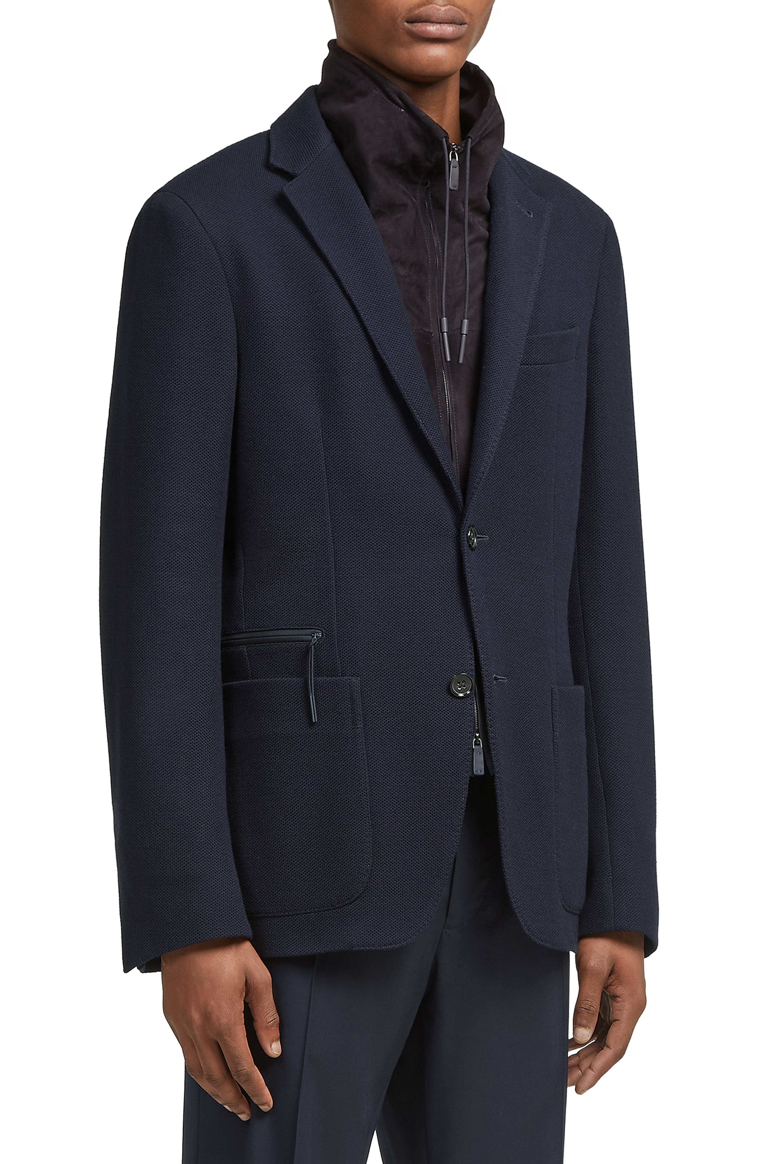High Performance Jersey Jacket with Removable Suede Bib - 1