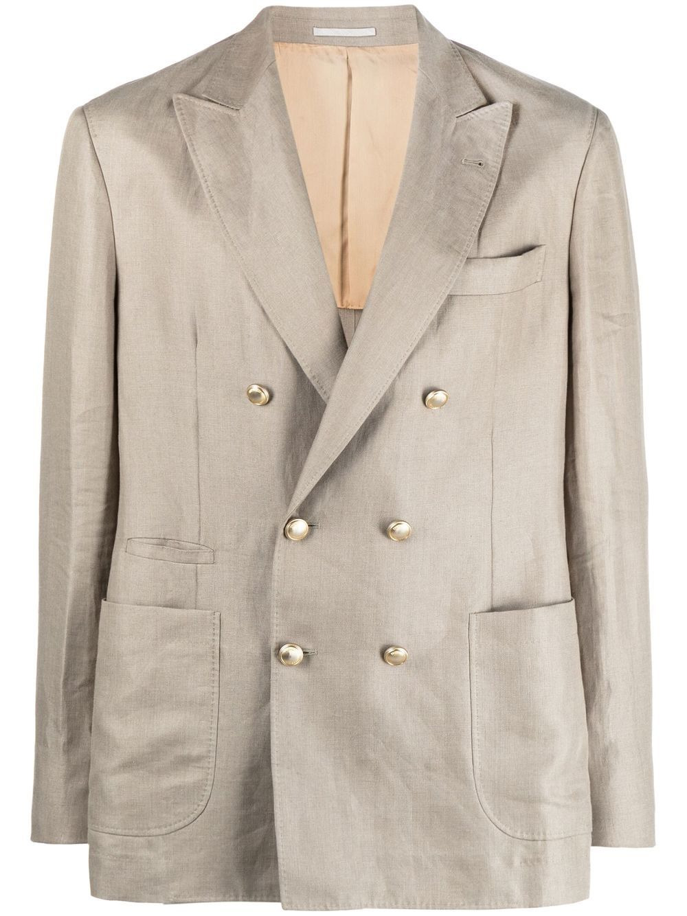 double-breasted tailored blazer - 1