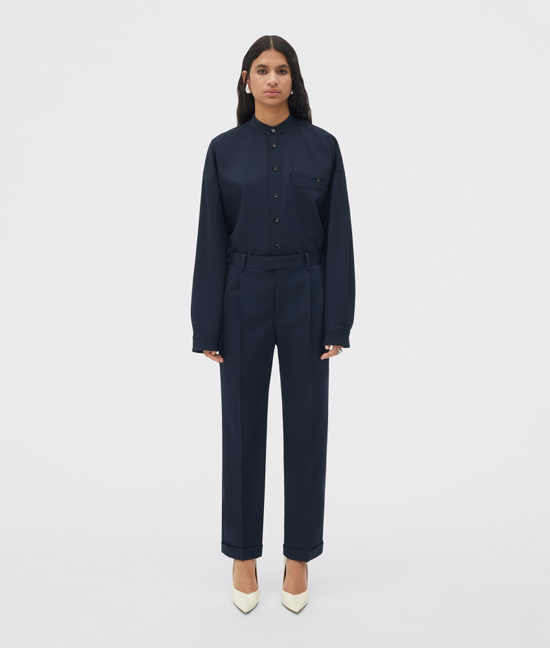 stretch grain de poudre slim trousers - 1