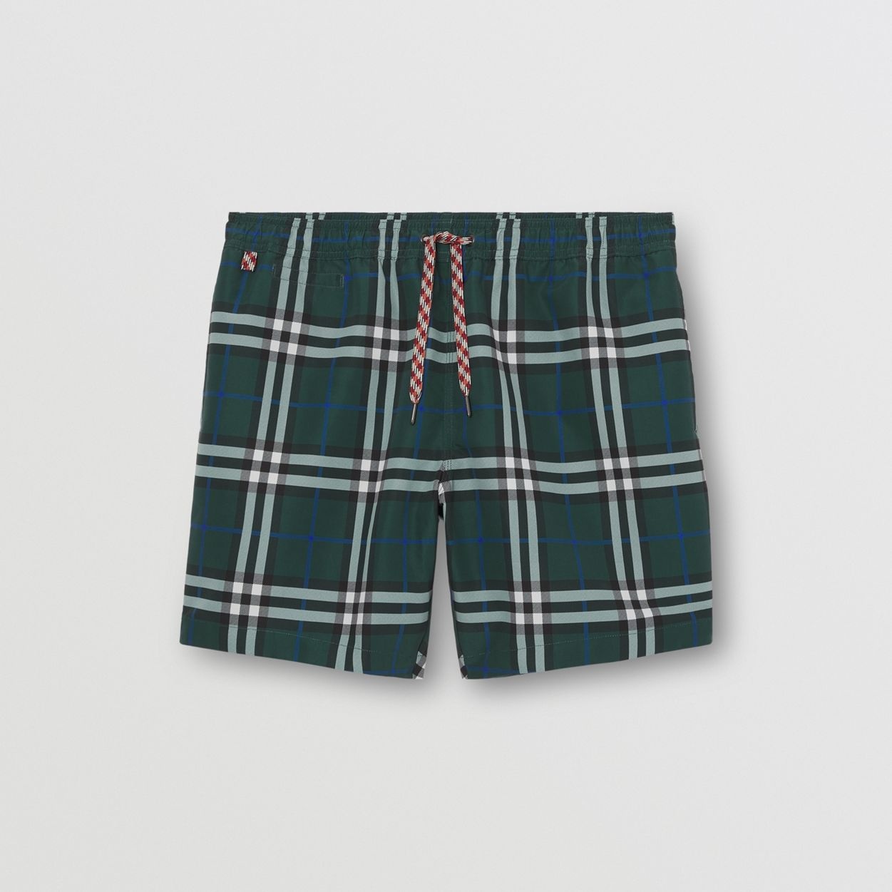 Check Print Drawcord Swim Shorts - 1