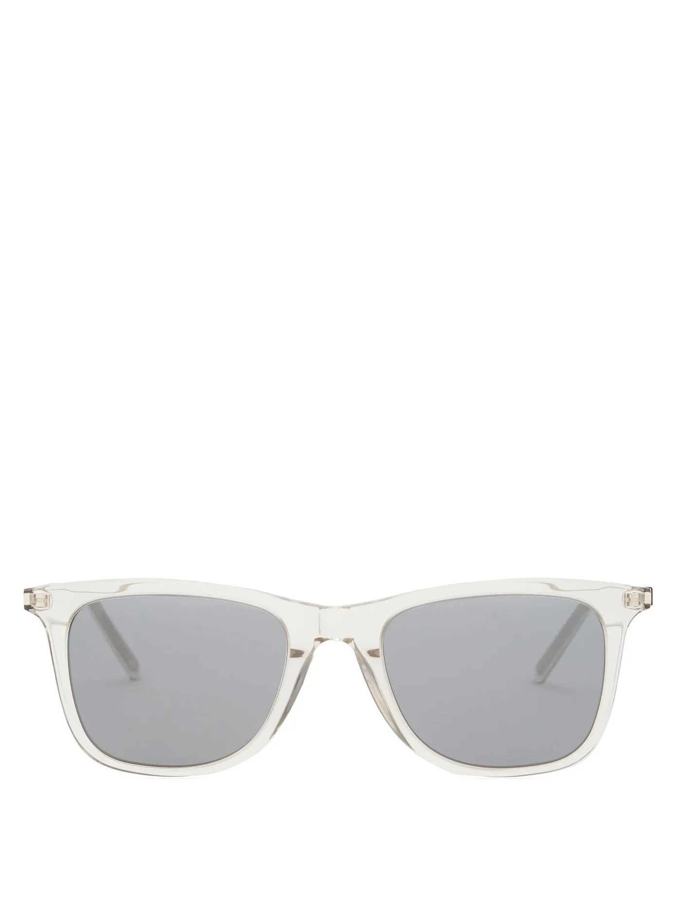 D-frame transparent acetate sunglasses - 1