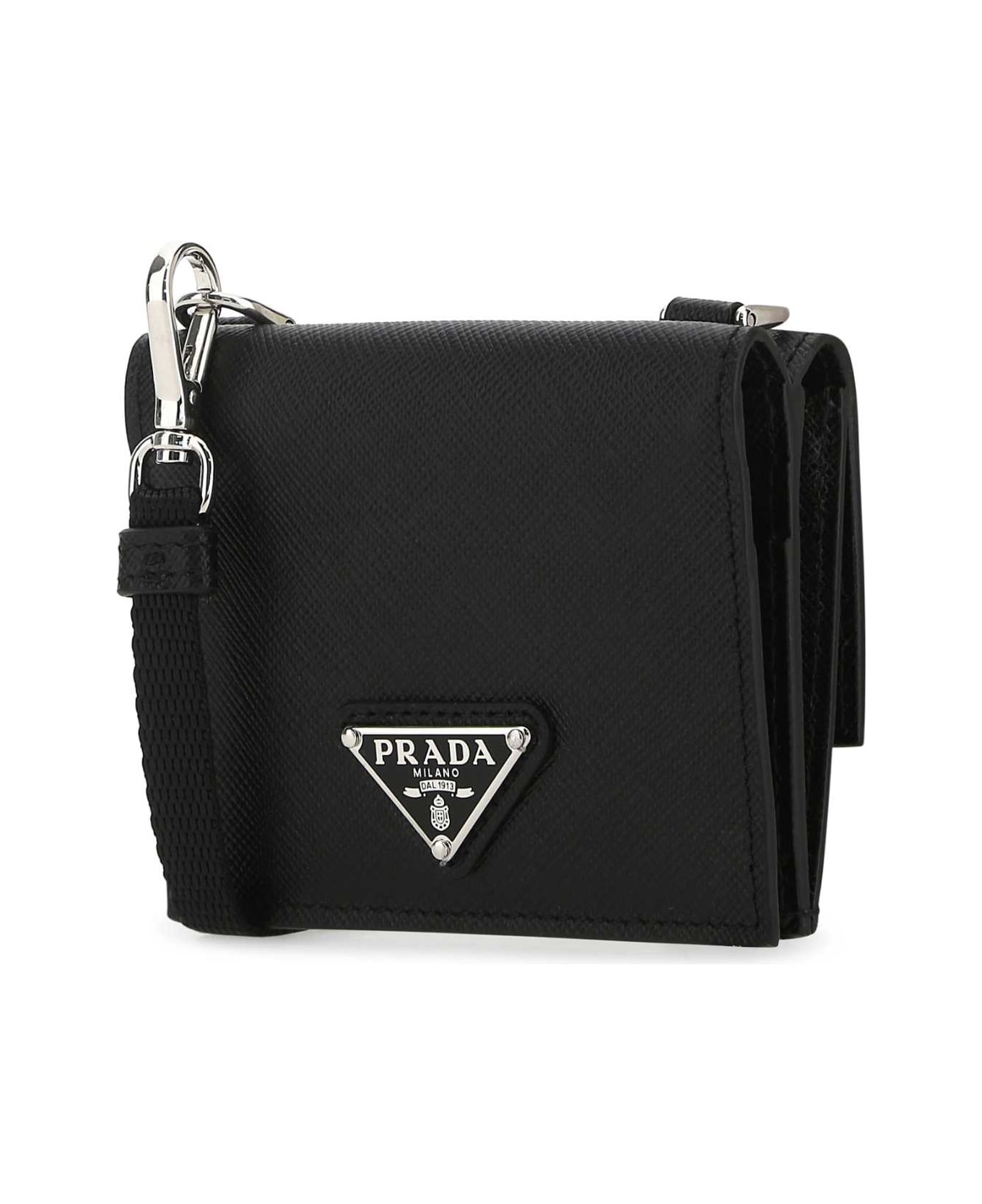 Black Leather Cardholder - 2