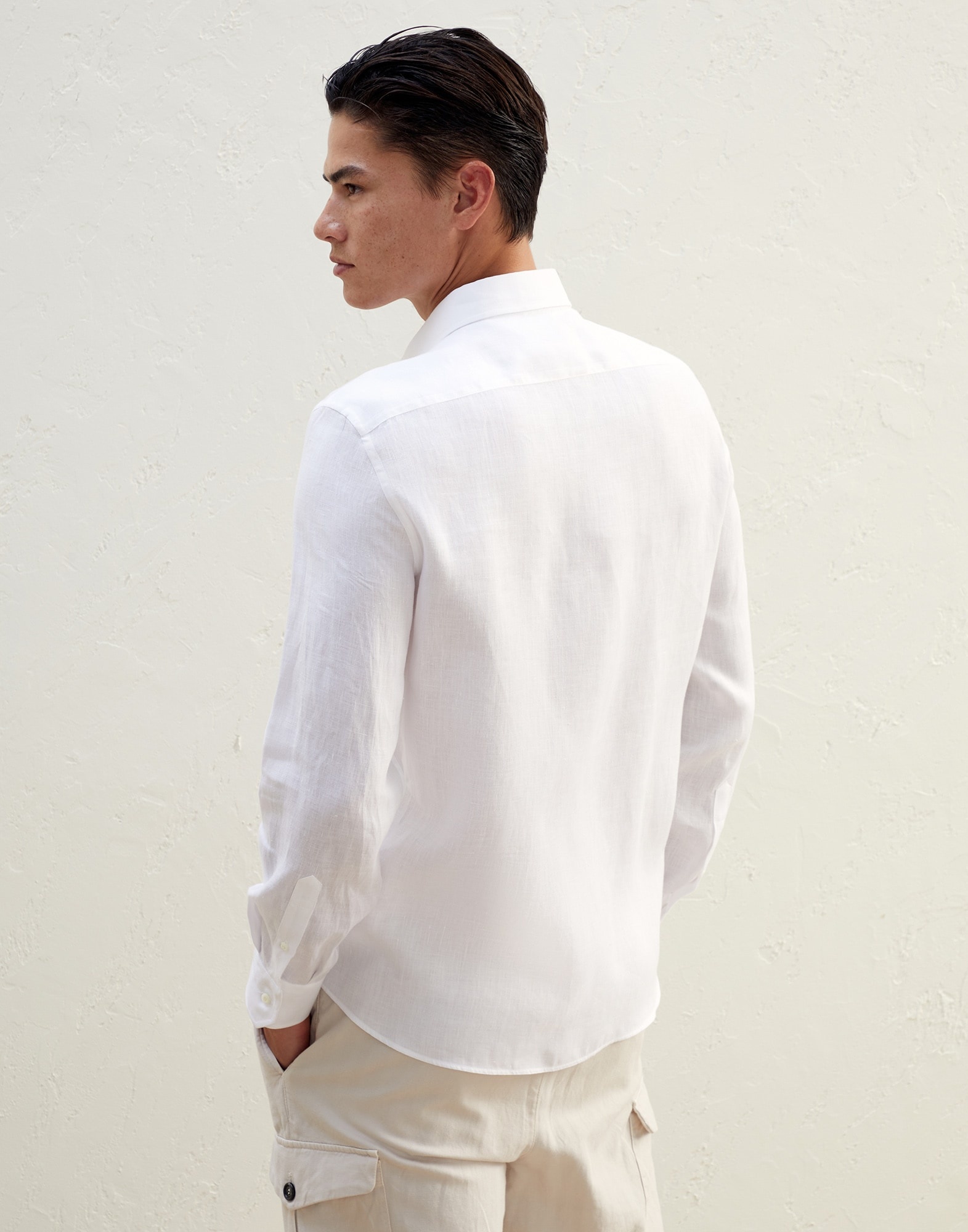 Hemp easy fit shirt with chest pockets - 2
